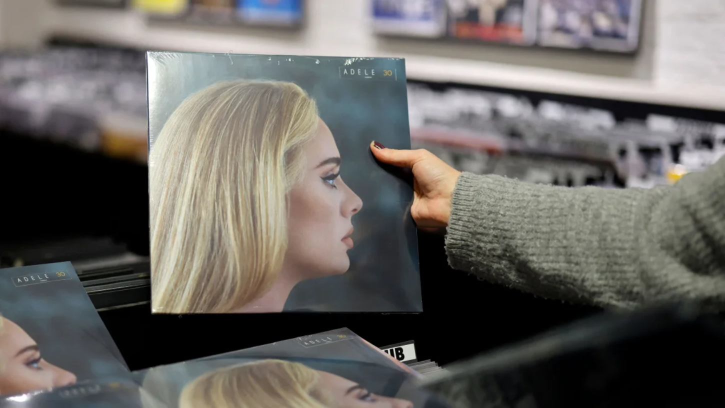 Driven by Adele, vinyl and CD sales both went up in 2021, data says